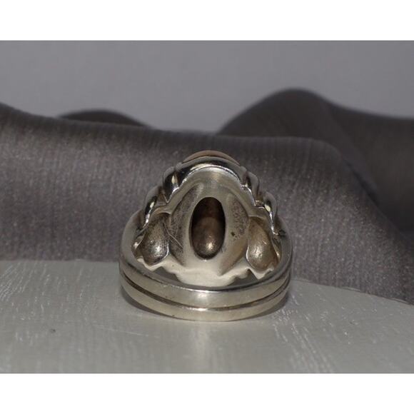 Retired James Avery 925 & 14k Large Knot Ring 15.9G / Sz 8 - Picture 2 of 5
